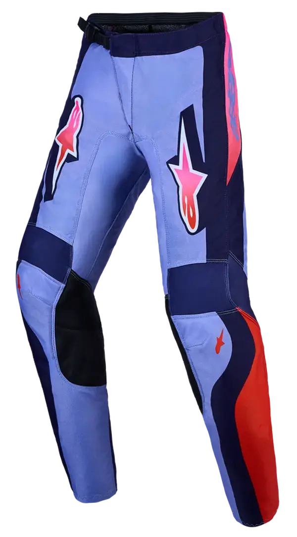 Motorradhose Alpinestars Youth Fluid Hunt Lila/Pink 2022 — Ansicht 3
