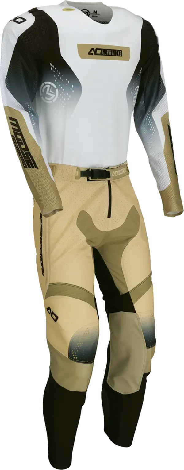 Jersey Alpha One Tan/Schwarz MD von Moose Offroad Soft-Goods — Ansicht 5