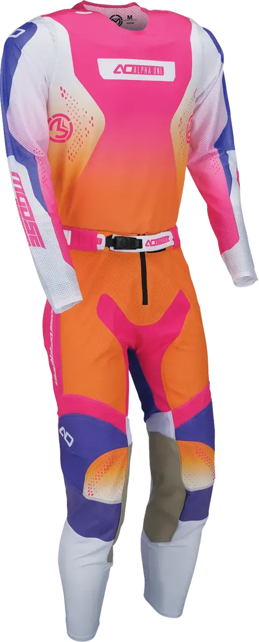 Jersey Alpha One Orange/Violett Moose Offroad Soft-Goods — Ansicht 3