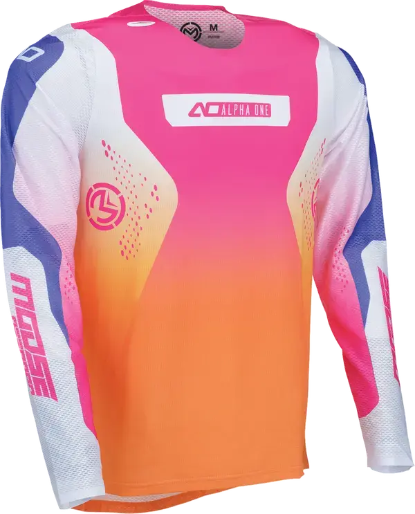 Jersey Alpha One Orange/Violett Moose Offroad Soft-Goods — Ansicht 4
