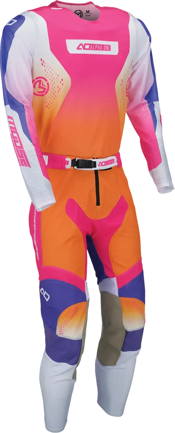 Jersey Alpha One Orange/Violett Moose Offroad Soft-Goods — Ansicht 6