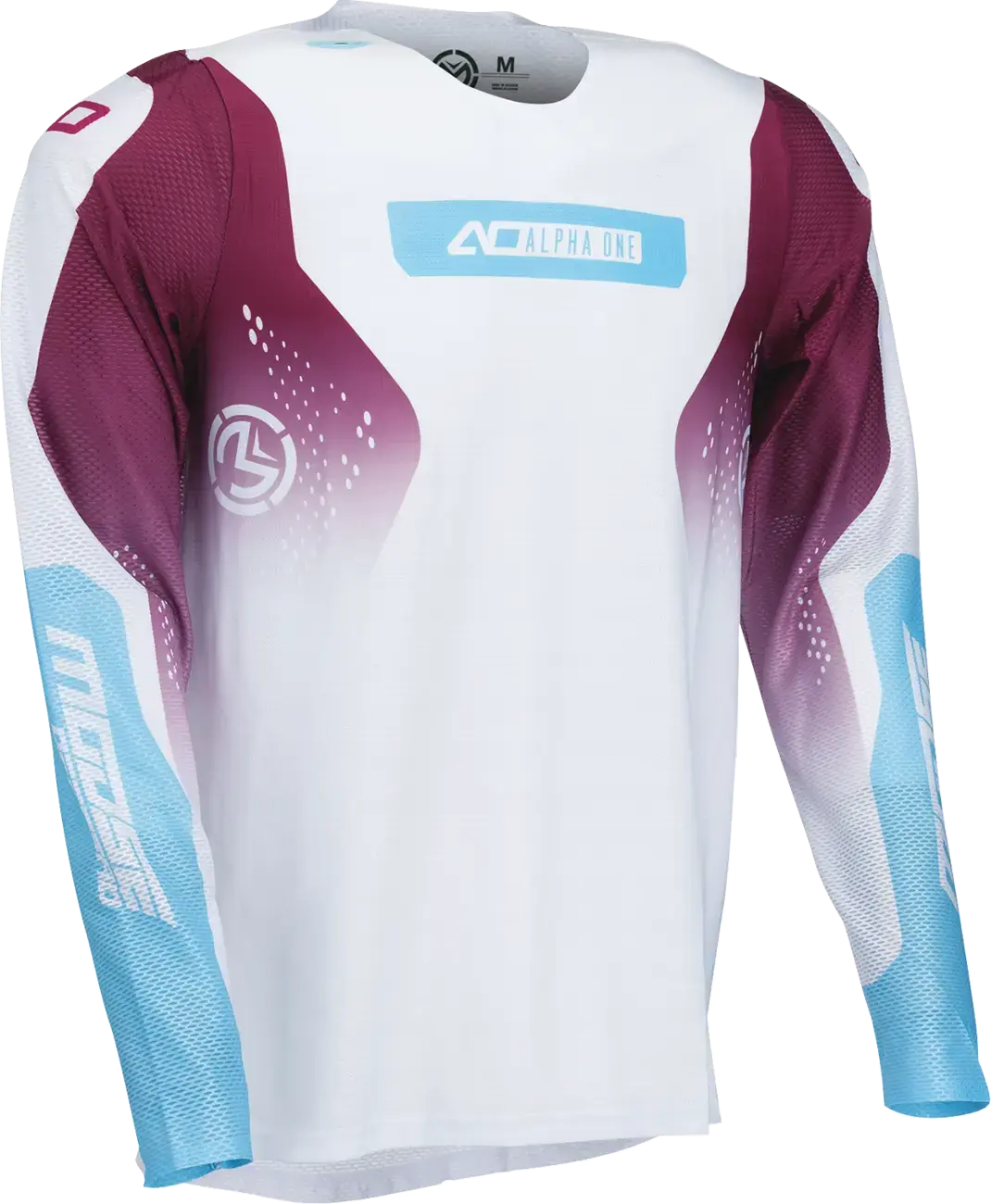 Jersey Alpha One Blanc/Violet Moose Offroad Soft-Goods