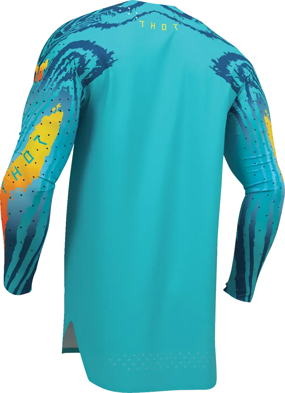 Thor Jersey Sportmode Damascus Aqua - Erkekler için Offroad Kıyafeti — 4. görünüm