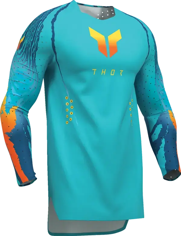 Thor Jersey Sportmode Damascus Aqua - Erkekler için Offroad Kıyafeti — 5. görünüm