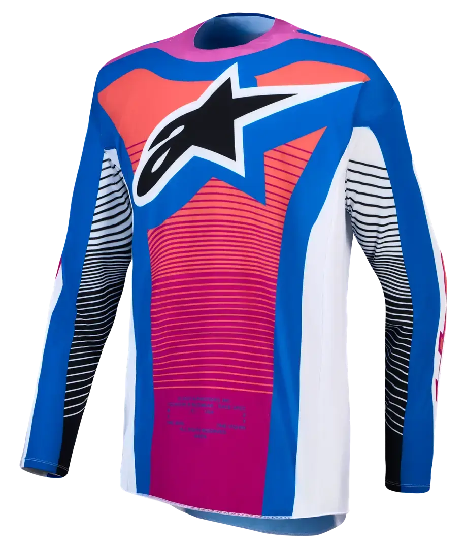 Jersey Techstar Maven White/Cl Alpinestars pour motocross