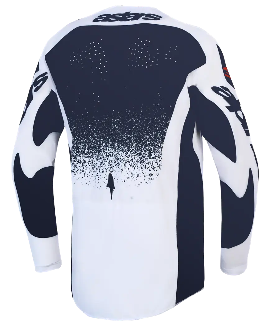 Jersey Techstar Swan Alpinestars für Motocross - Lila/Grau/Rot — Ansicht 2