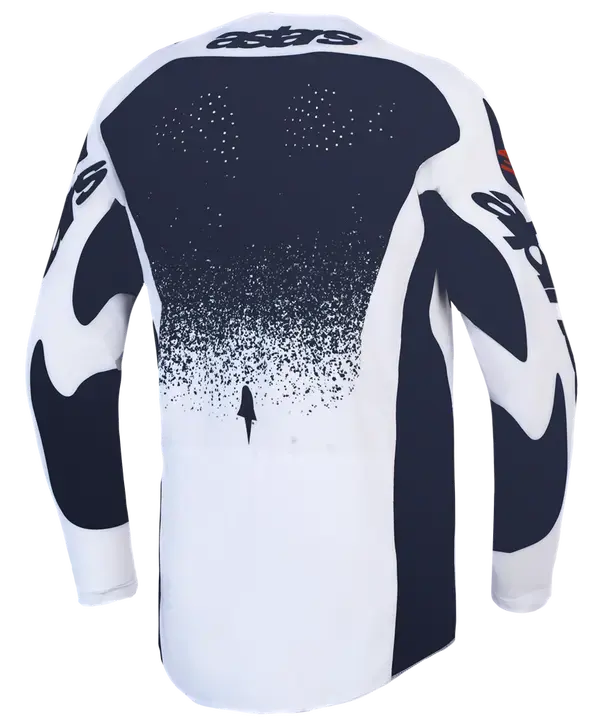 Jersey Techstar Swan Alpinestars für Motocross - Lila/Grau/Rot — Ansicht 4