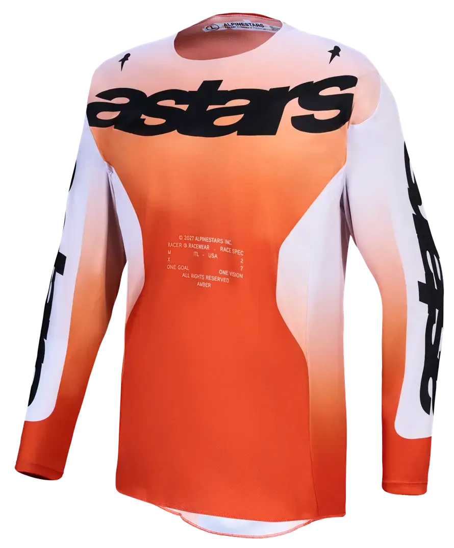 Jersey Racer Amber Rouge/Lila/Noir Alpinestars pour Motocross