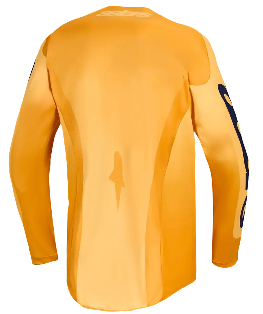 Jersey Racer Alpinestars Amber Org/Gld/Blu für Motocross — Ansicht 2