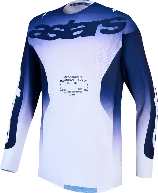 Jersey Racer Air Amber BL/NV/W Alpinestars für Motocross — Ansicht 3