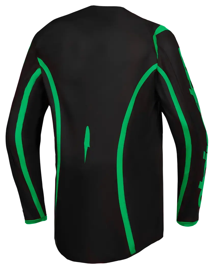 Jersey Fluid Apex V2 Schwarz/Grau Alpinestars für Motocross — Ansicht 2