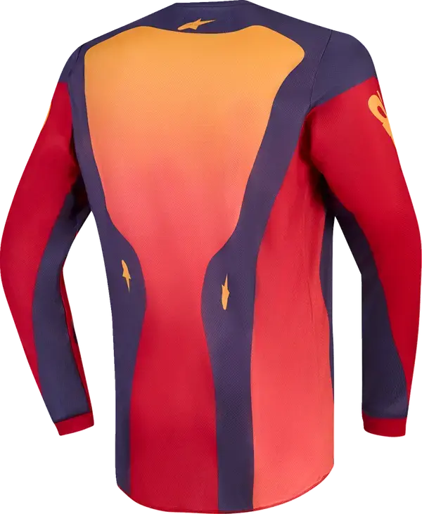 Jersey Fluid Hunt Rot/Cora für Kinder Alpinestars — Ansicht 4