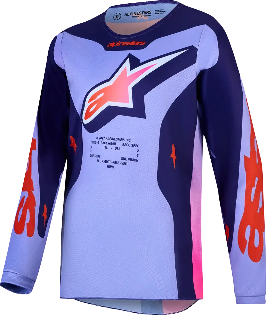 어린이용 Alpinestars Fluid 핑크/바이올렛 저지