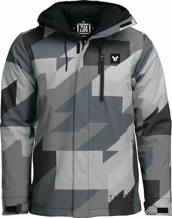 THOR Tour Jacke grau/schwarz Größe L — Ansicht 2