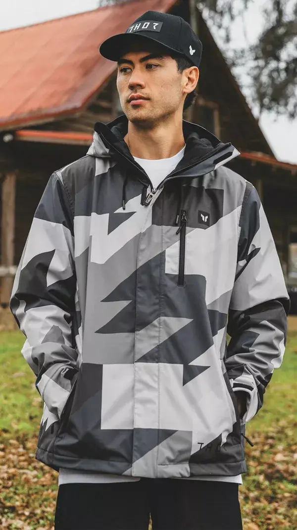 THOR Tour Jacke grau/schwarz Größe L — Ansicht 4