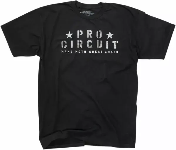 T-Shirt Pro Circuit Flagge Schwarz Größe 2XL
