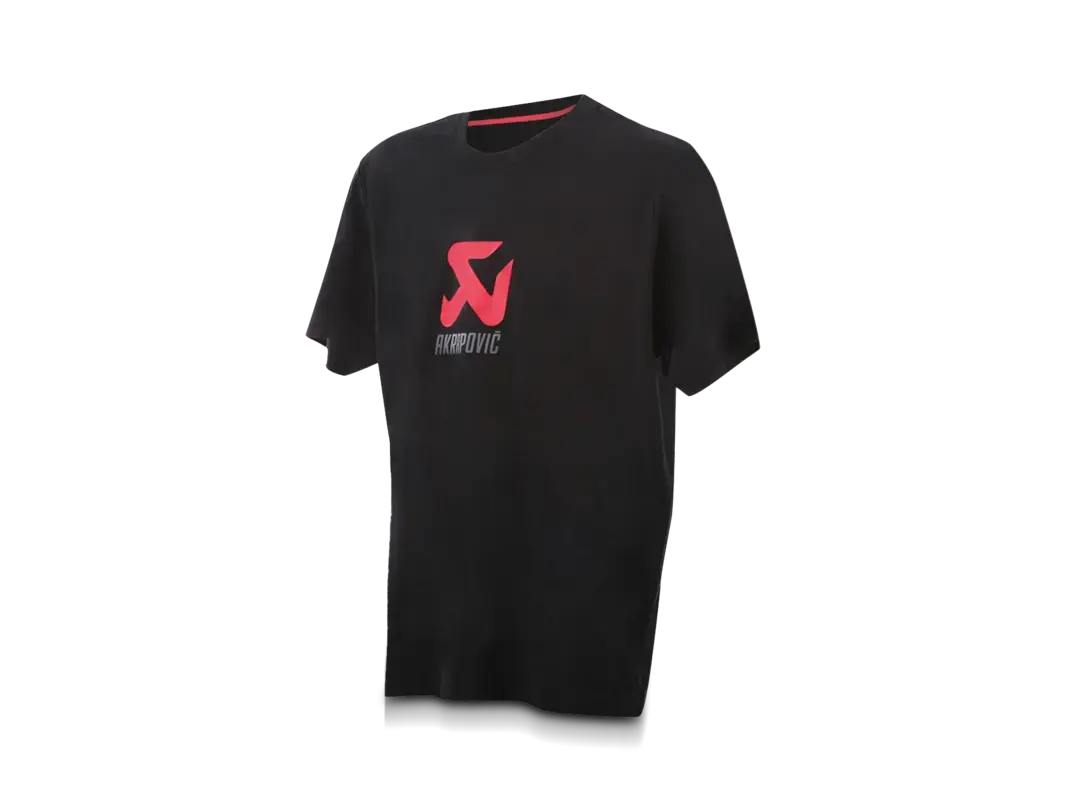 Akrapovič Logo svart T-skjorte for Menn