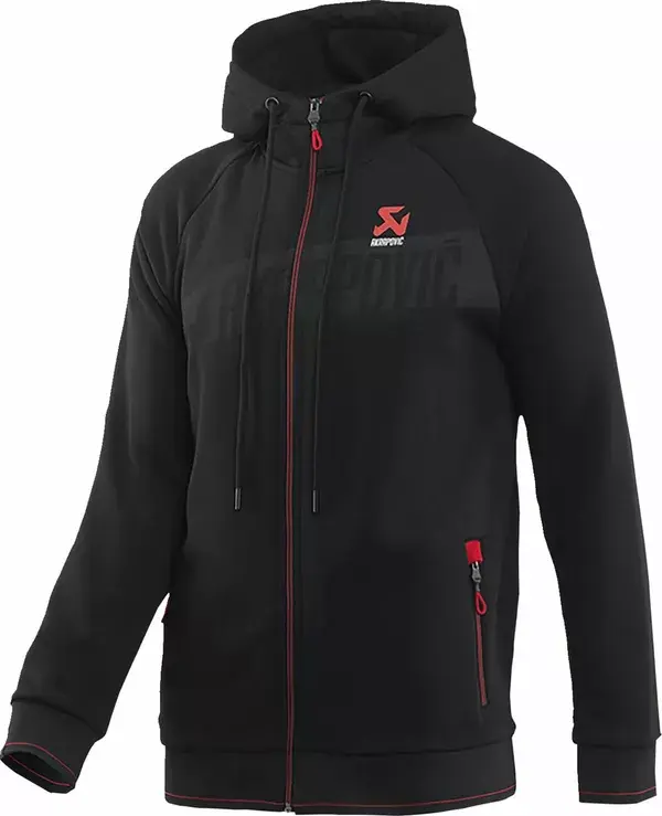 Akrapović Men's Zipped Hoodie Black M