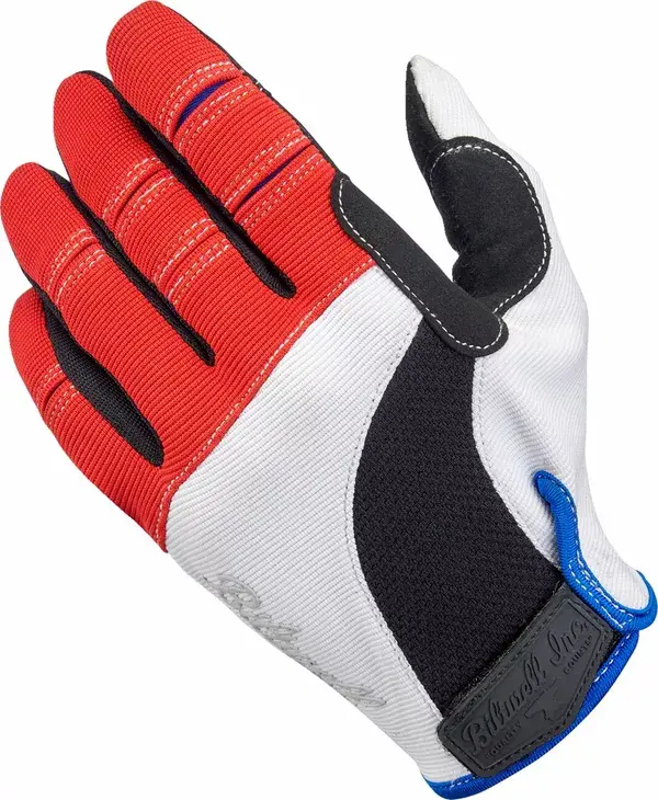Motorradhandschuhe BILTWELL rot/weiß/blau SM
