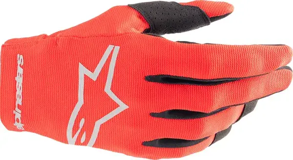 Alpinestars Radar handsker rød/sølv størrelse L