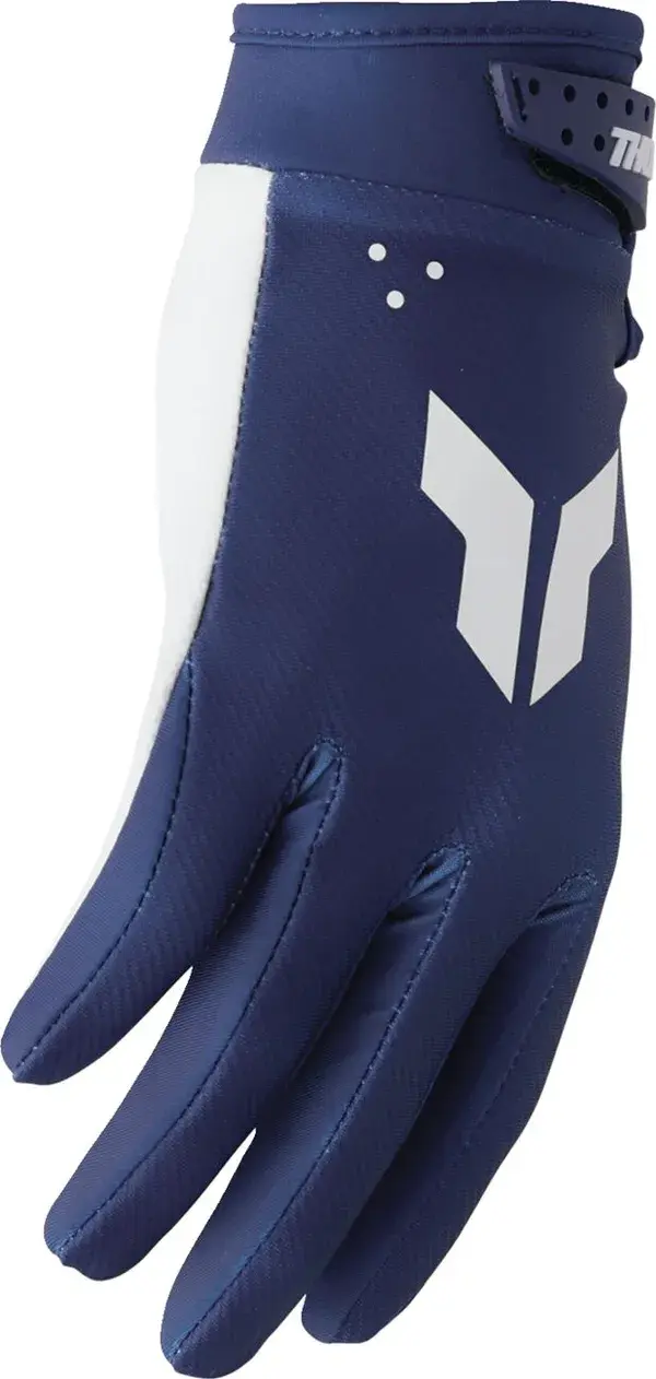 Gants de route THOR Launchmode bleu marine M — vue 3