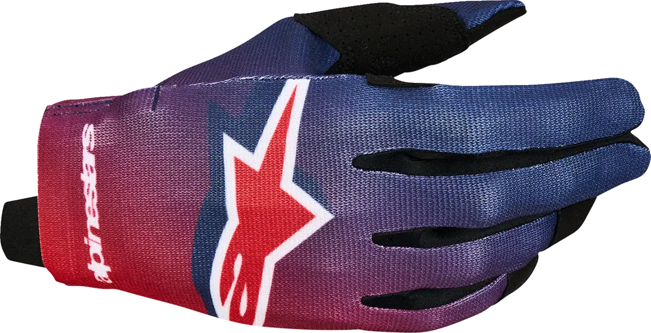 Alpinestars Radar Rot/Blau Motocross-Handschuhe
