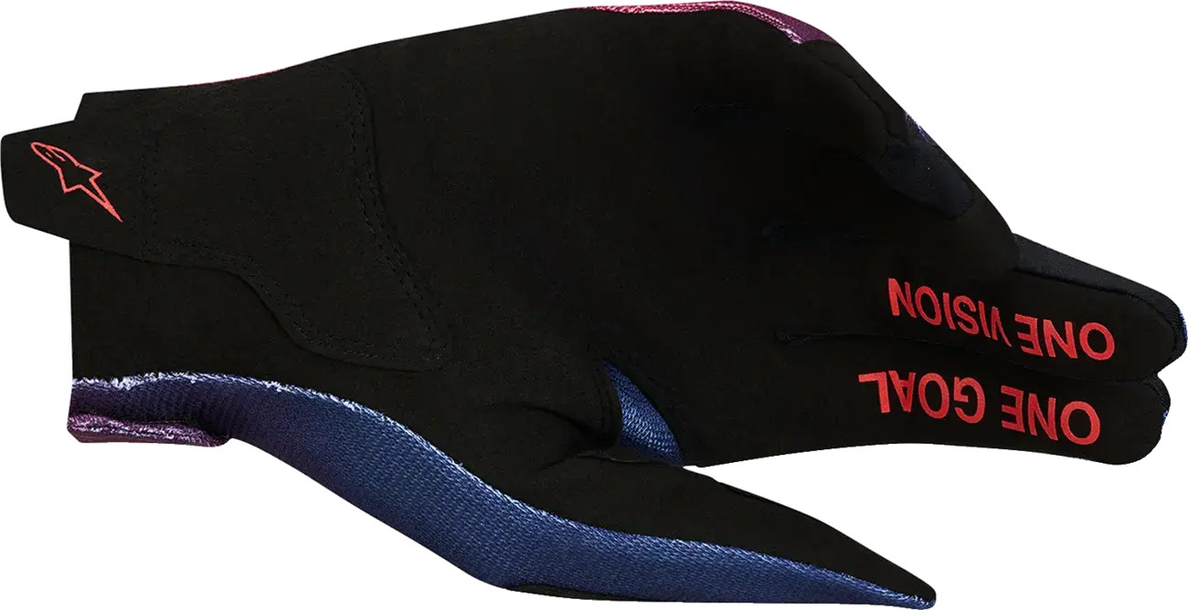 Alpinestars Radar Rot/Blau Motocross-Handschuhe - Schutz und Komfort — Ansicht 2