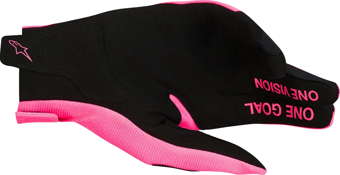 Handschuhe Alpinestars Radar Pink/Black L für Motocross — Ansicht 2