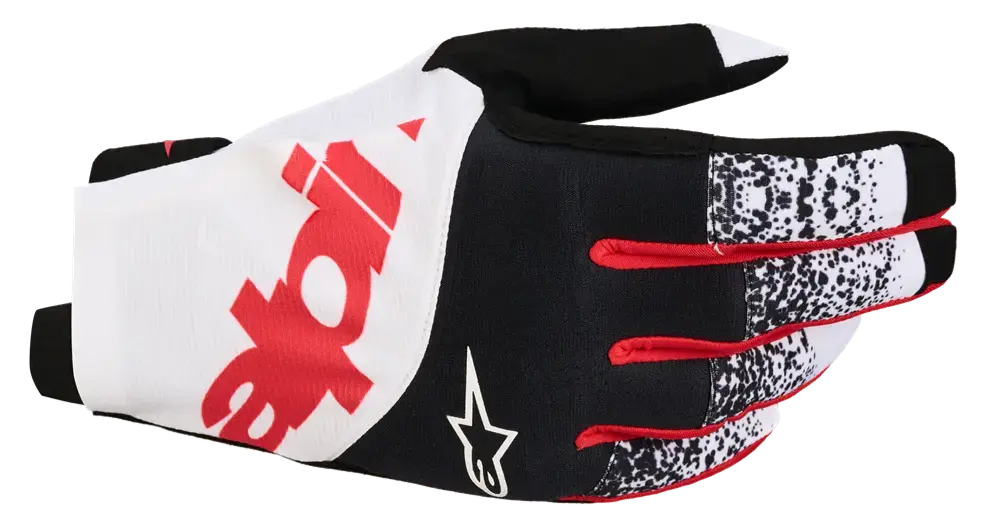 Gants Alpinestars Techstar Noir/Blanc/Rouge L pour Motocross