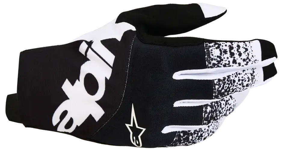 Gants Alpinestars Techstar Blanc/Noir XL pour Motocross