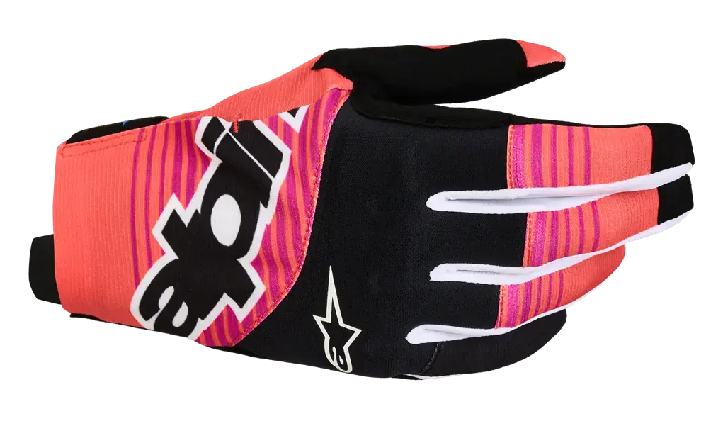 Gants Alpinestars Techstar Cr/Blk/Fush M pour motocross