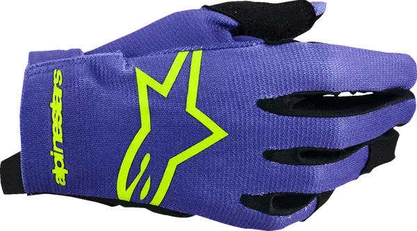 Alpinestars Youth Radar Purple/Yellow 글러브