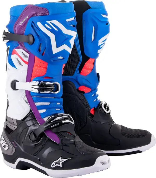 Alpinestars Støvler T10 S-VNT sort/blå/lilla/hvid 13