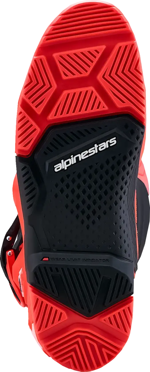 Alpinestars Tech 7 Enduro Stiefel Rot Fluo für Motocross — Ansicht 2