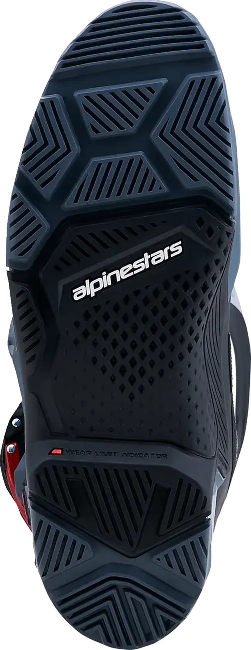 Alpinestars T7 Enduro Stiefel Grau/Rot für Motocross und Gelände — Ansicht 5