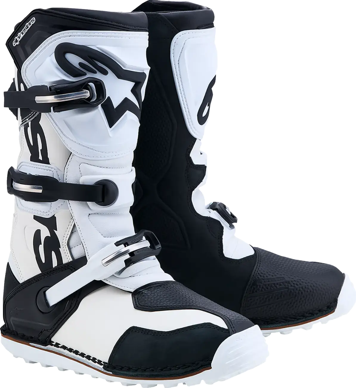 Bottes Alpinestars Tech 5 Black White pour MX - Offroad