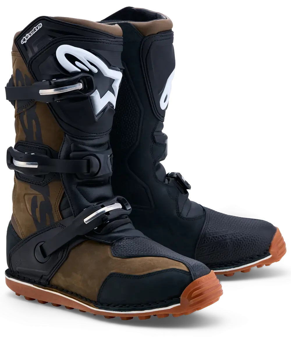 Bottes Alpinestars Tech 11 Brown Black Gum - Motocross