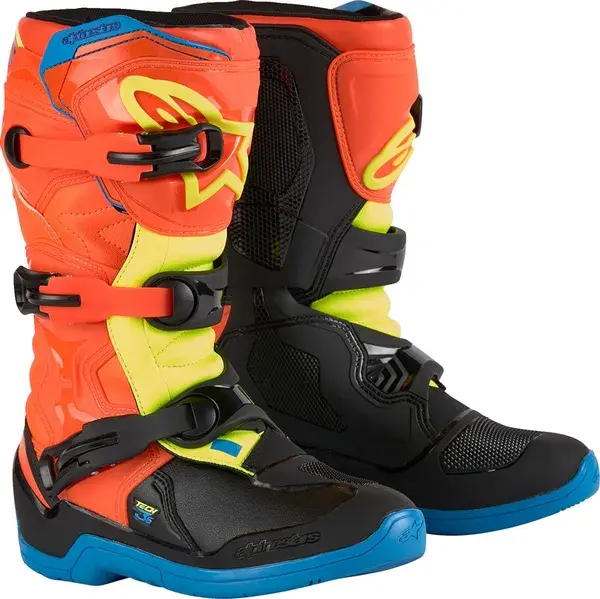 Gants de cross ALPINESTARS TECH3S YTH or/bl/y 3