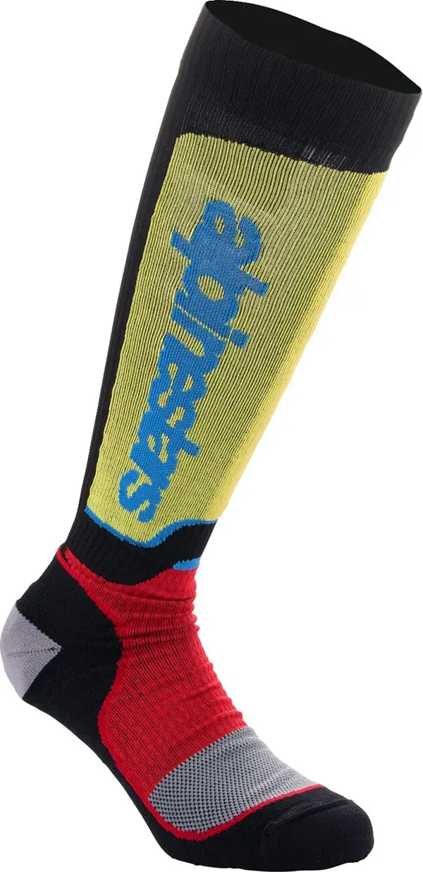 Alpinestars Sock MX Plus must/punane/sinine M kindad