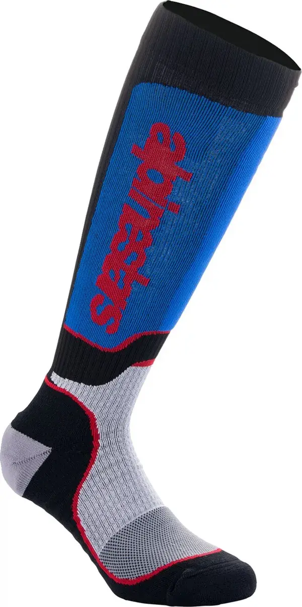 Alpinestars Sock MX Plus noir/blanc/bleu S