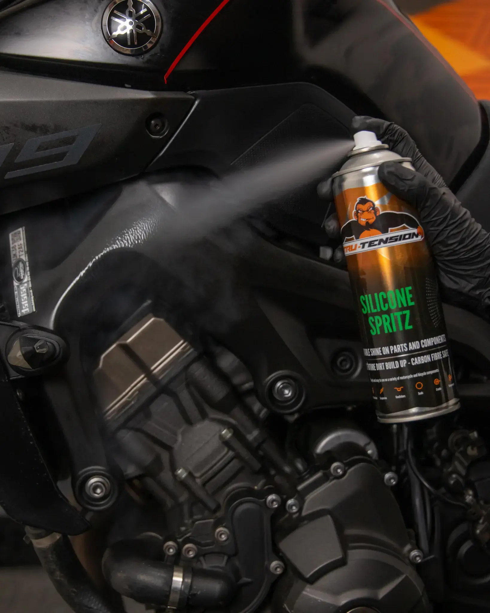 Silicone Spritz Tru-Tension - Schmiermittel für Motorrad, Roller und Fahrrad — Ansicht 2