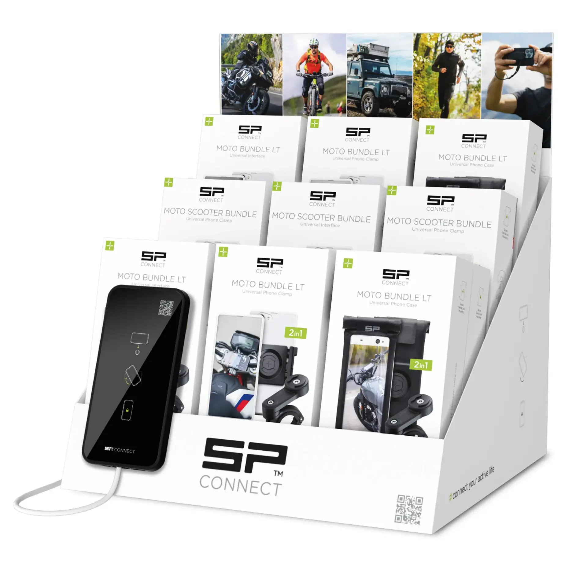 Thekenständer SP CONNECT für Motorrad- und Fahrradzubehör