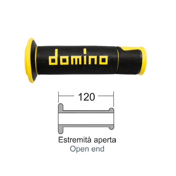 Povrch úchopu řidítek DOMINO A450 černý — pohled 6