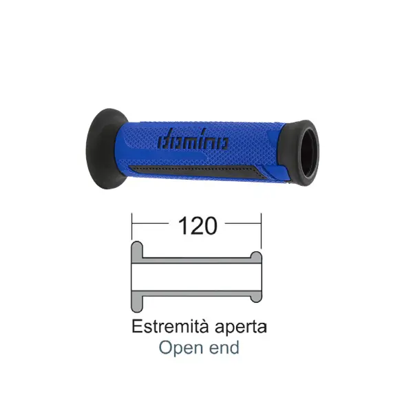 Potah řídítek Domino A350 černá/modrá — pohled 5