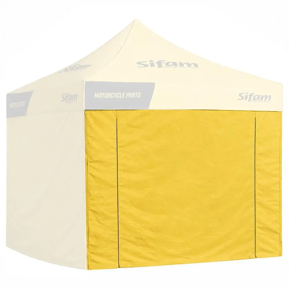 باب خيمة Barnum أصفر 3M X 3M من Sifam - تثبيت بواسطة فيلكرو