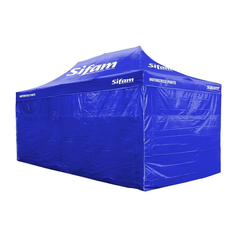 Tensostruttura pubblicitaria 6M x 3M Blu di Sifam - Struttura acciaio