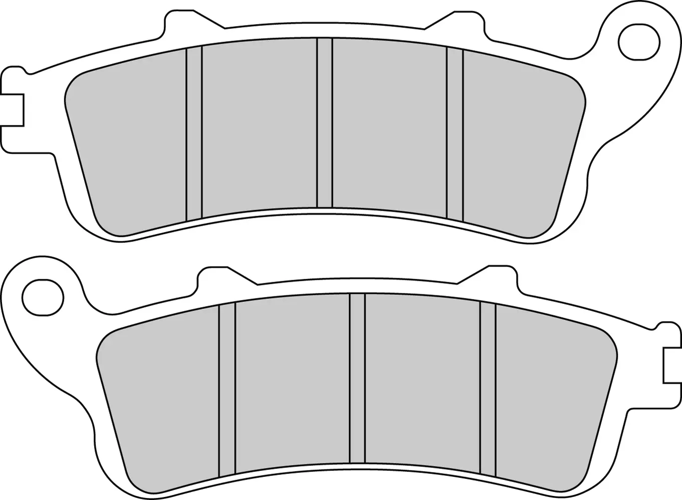 Plăcuță de frână semi-metalică Eco-Friction Rutier R90 Ferodo — vederea 5