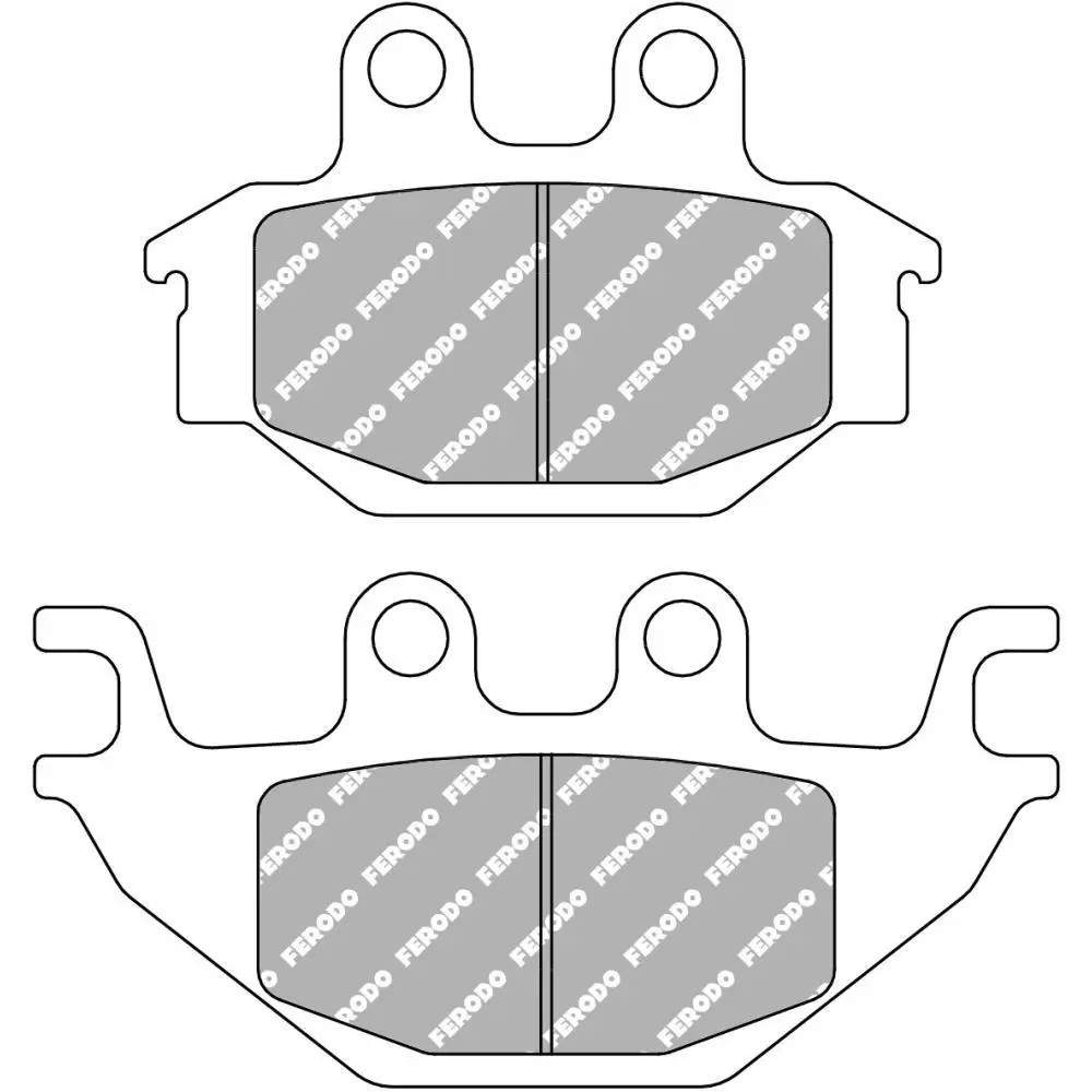 Remblok Semi-Metaal Ferodo Platinum+ Weg/Off Road - R90
