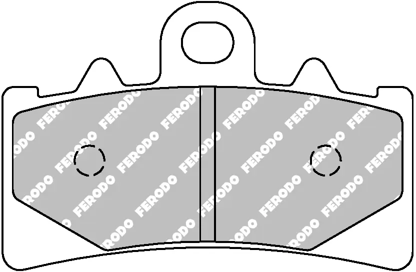Přední brzdová destička Ferodo Sintrovaný kov Sinter Grip Road R90 — pohled 5