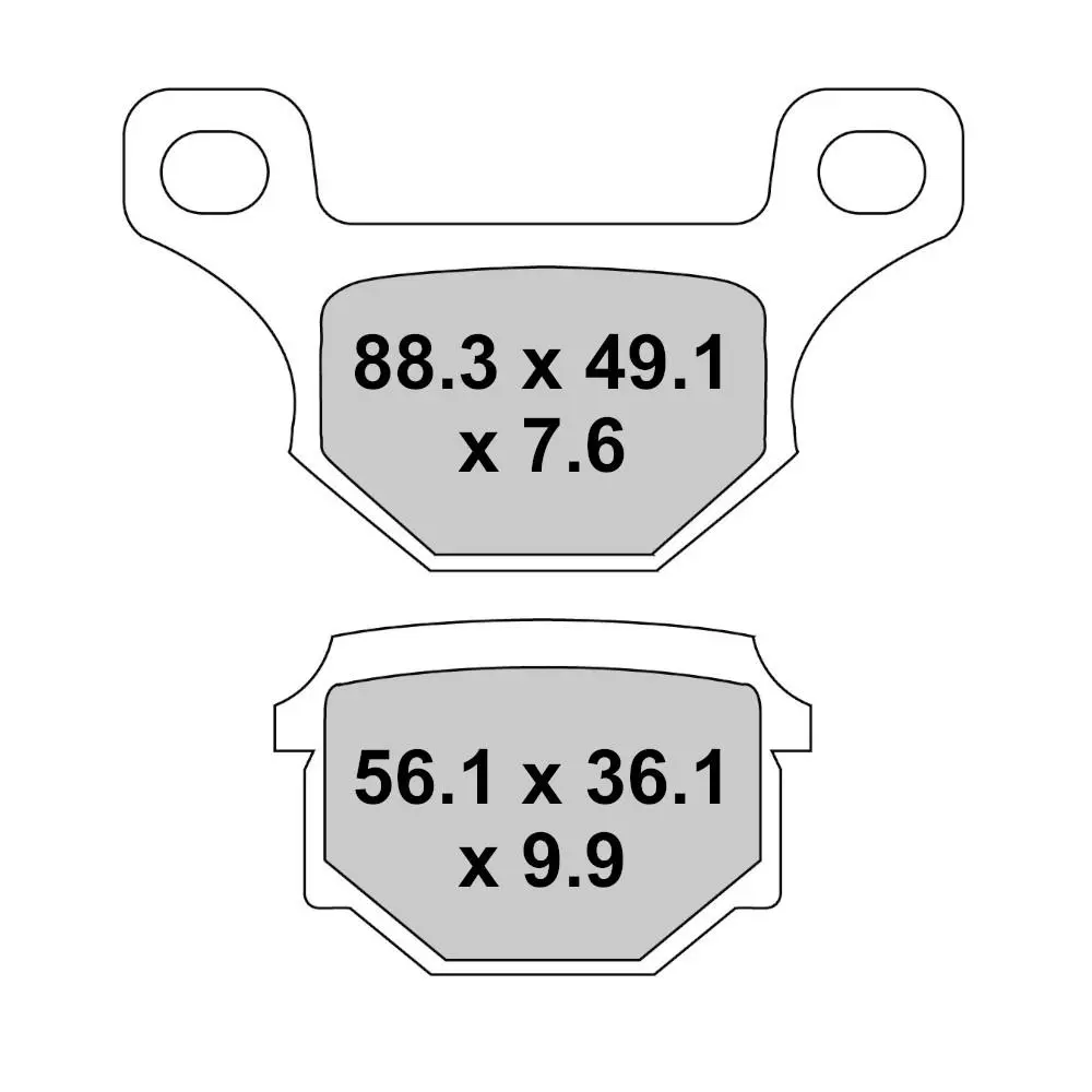 Bremsbelag Semi-Metallisch Platinum + Straße/Off Road - R90
